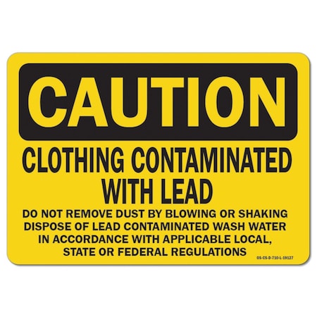 Signmission OSHA Caution, 12" Height, 18" Width, Aluminum, OS-CS-A-1218-L-19127 OS-CS-A-1218-L-19127